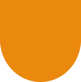 Orange semi-circle