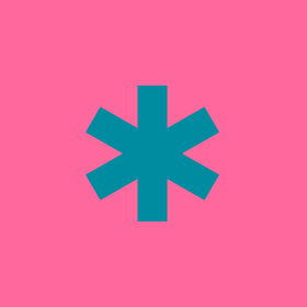 Pink asterisk for financial tip